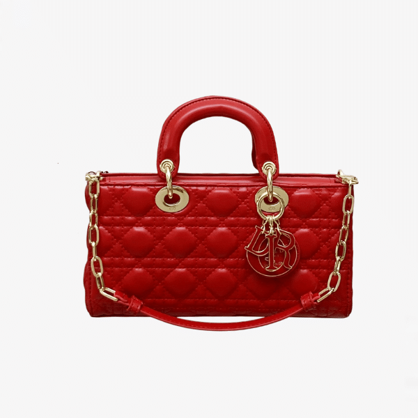DIOR MEDIUM LADY D-JOY BAGROYAL CANNAGE RED