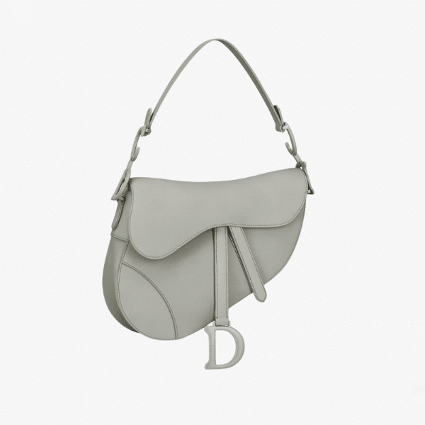 DIOR SADDLE ULTRA MATTE CALFSKIN GREY