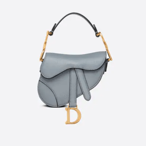 DIOR MICRO SADDLE GOATSKIN CLOUD BLUE S5685CCEHM81B