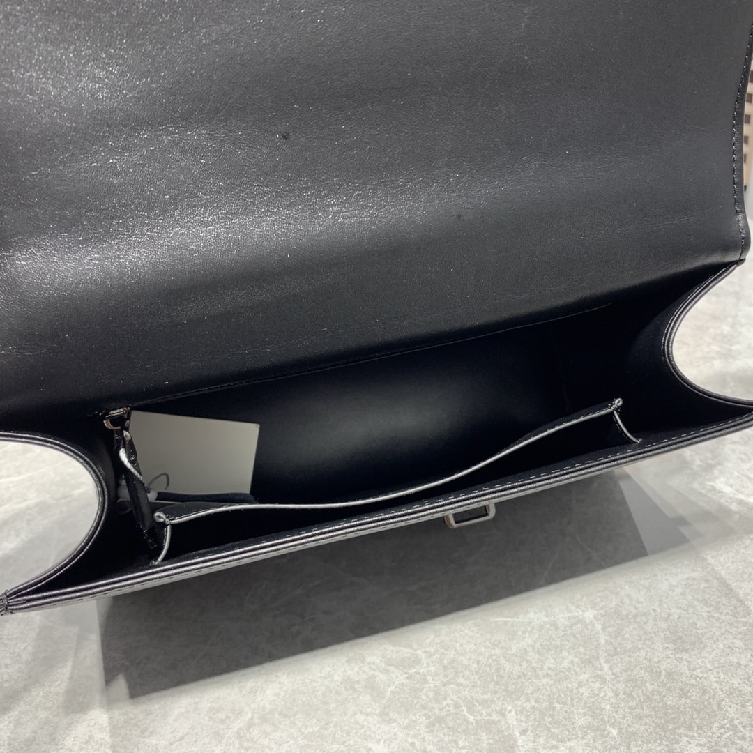 DIOR 30 MONTAIGNE CHAIN BAG WITH HANDLE BLACK 25CM M9215BNNA_M900 - Image 6