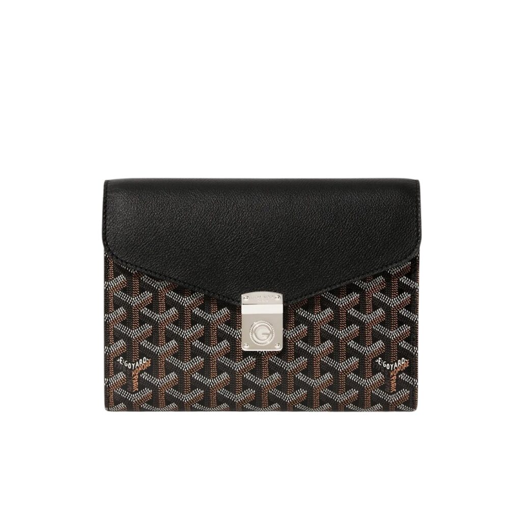 GOYARD CHYPRE WALLET POUCH BLACK 21CM CHYPRPPMLTY33CL33P