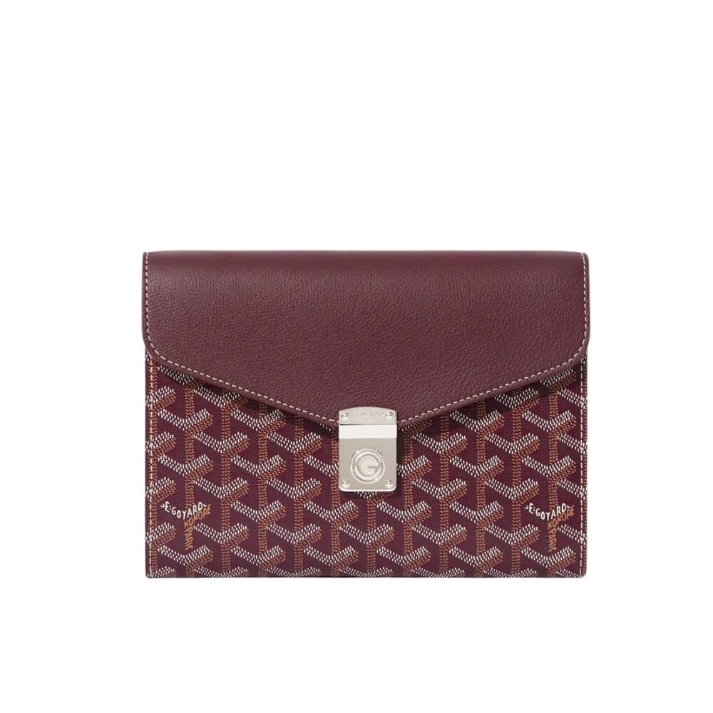 GOYARD CHYPRE WALLET POUCH BURGUNDY 21CM CHYPRPPMLTY33CL33P