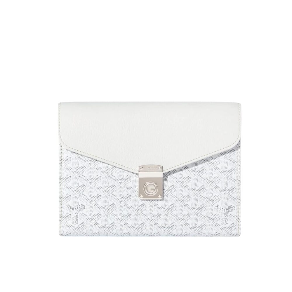GOYARD CHYPRE WALLET POUCH WHITE 21CM CHYPRPPMLTY50CL50P