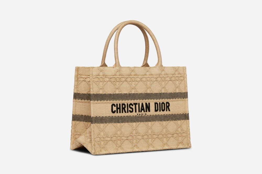DIOR LARGE BOOK TOTE NATURAL CANNAGE RAFFIA 42CM M1296ZSQD_M925