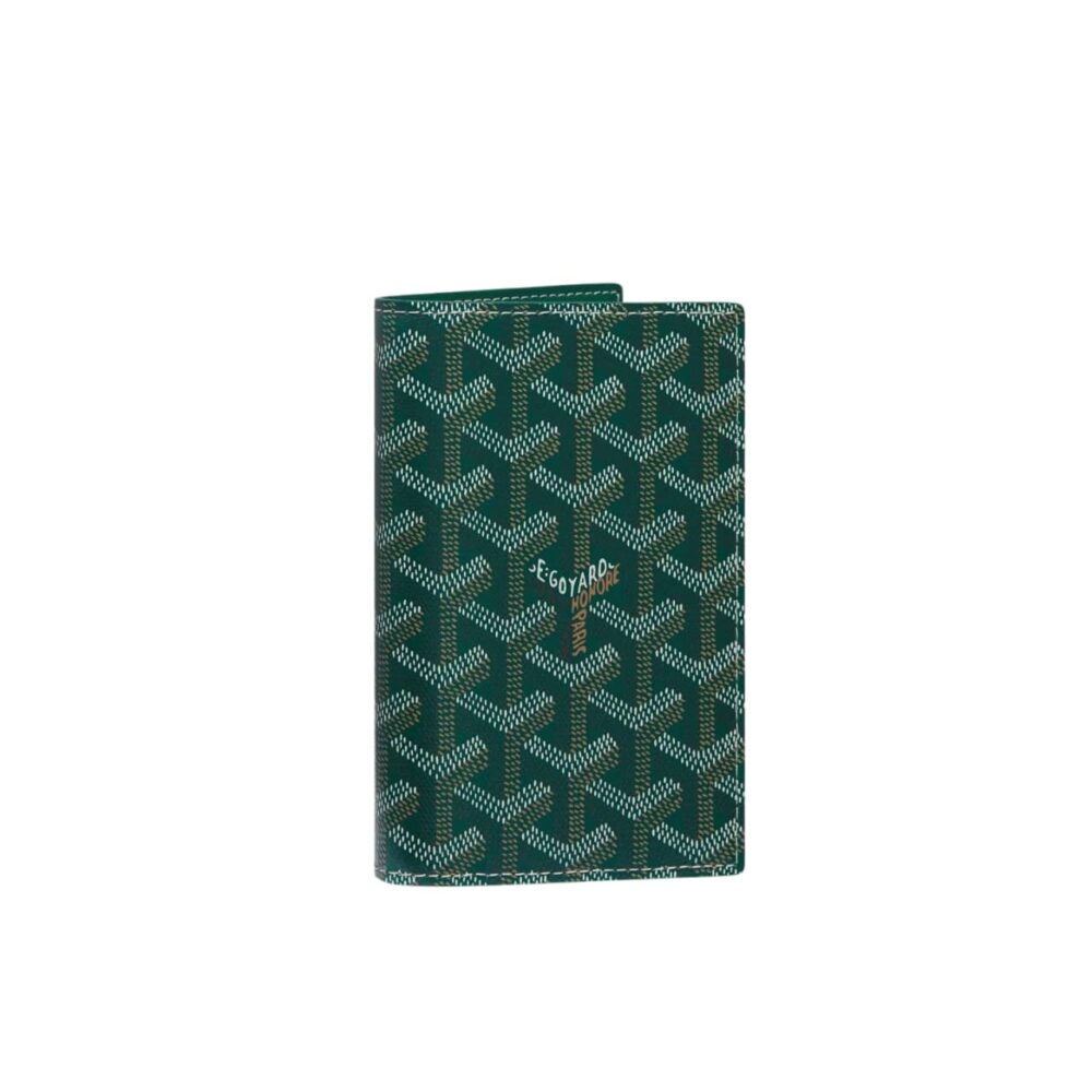 GOYARD GRENELLE PASSPORT COVER GREEN 14CM GRENELPMLTY09CL09X