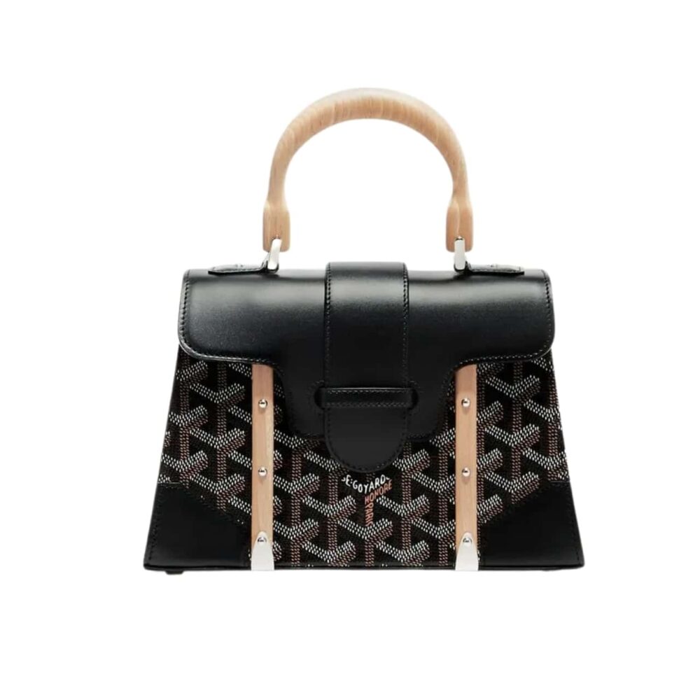 GOYARD SAÏGON STRUCTURÉ MINI BAG BLACK 21CM SAIGR2MINTY01CL01P