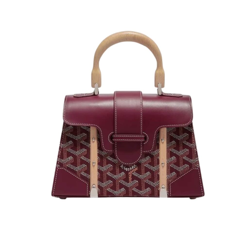 GOYARD SAÏGON STRUCTURÉ MINI BAG BURGUNDY 21CM SAIGR2MINTY33CL33P