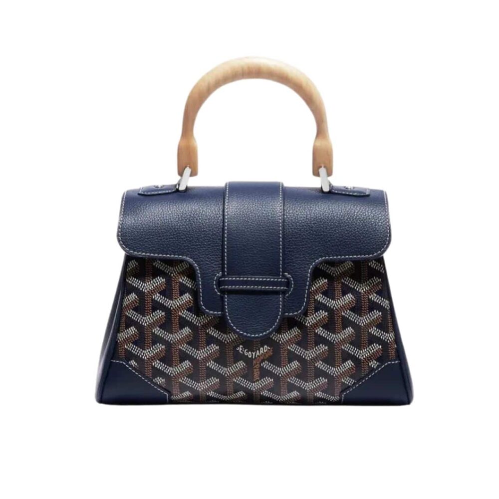 GOYARD SAÏGON SOUPLE MINI BAG DARK BLUE 20CM