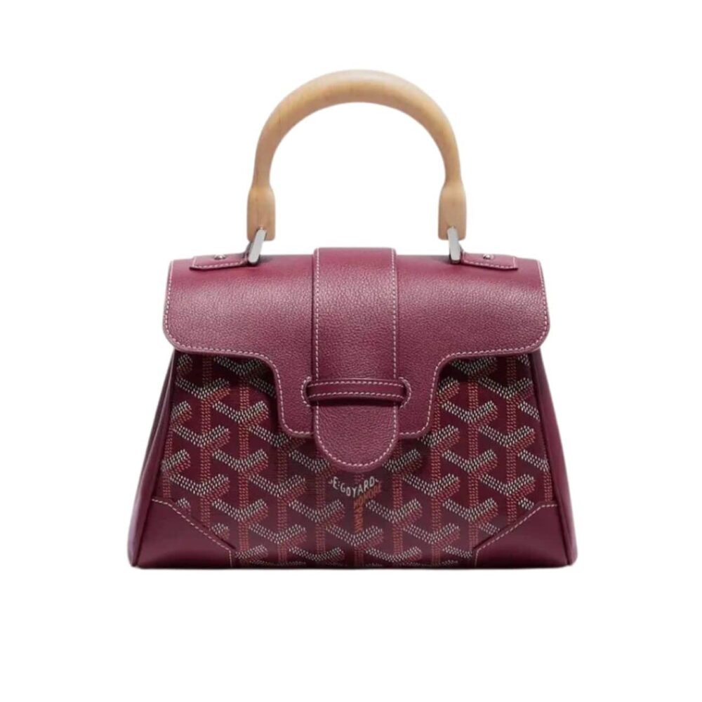 GOYARD SAÏGON SOUPLE MINI BAG DARK RED 20CM