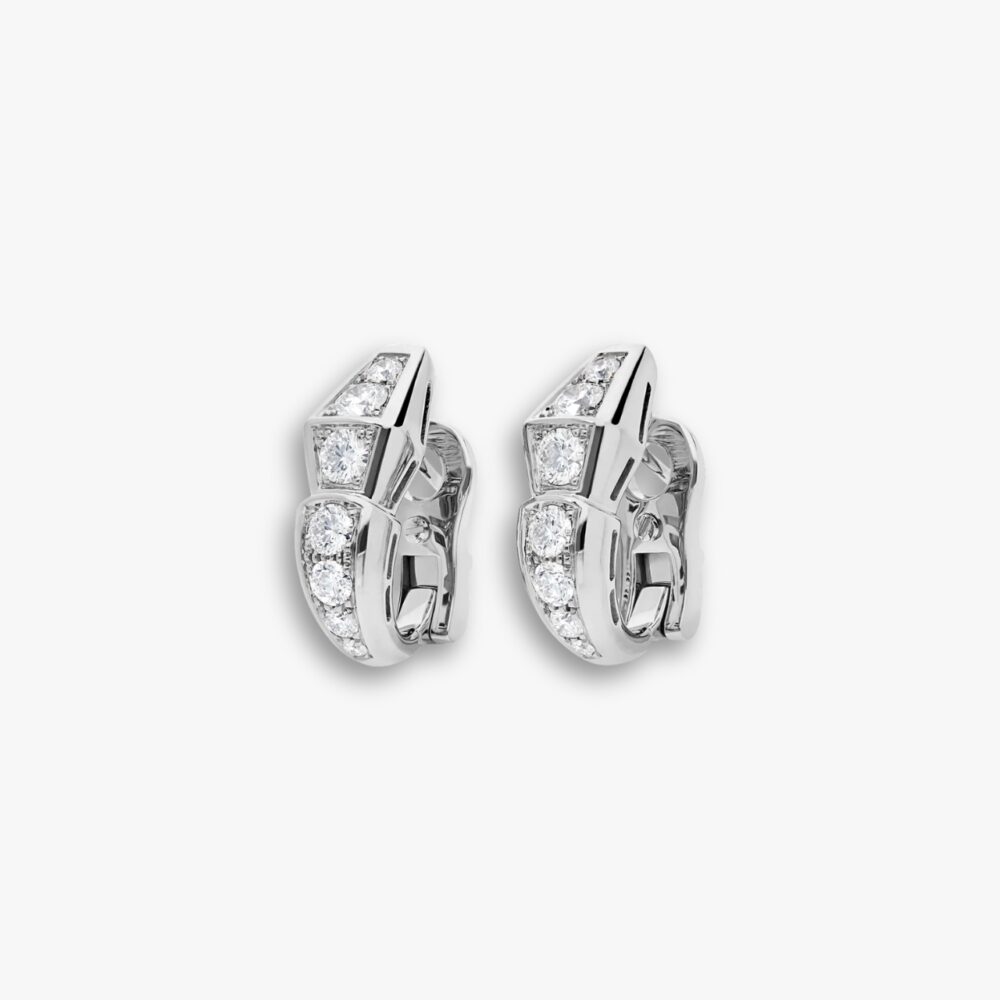 Bvlgari Serpenti Earrings White Gold
