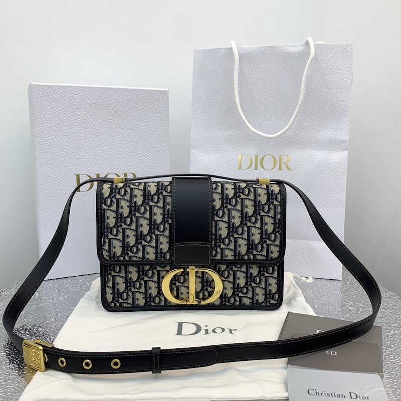 DIOR 30 MONTAIGNE BLUE DIOR OBLIQUE JACQUARD 24CM M9203UTZQ M928 - Image 5
