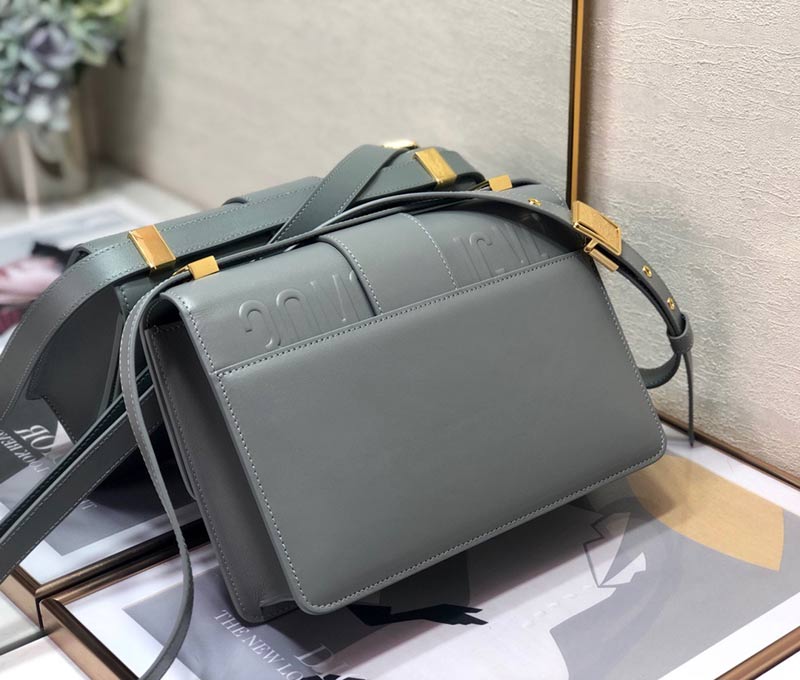 DIOR 30 MONTAIGNE GRAY BOX CALFSKIN 24CM M9203UMOS M41G - Image 3