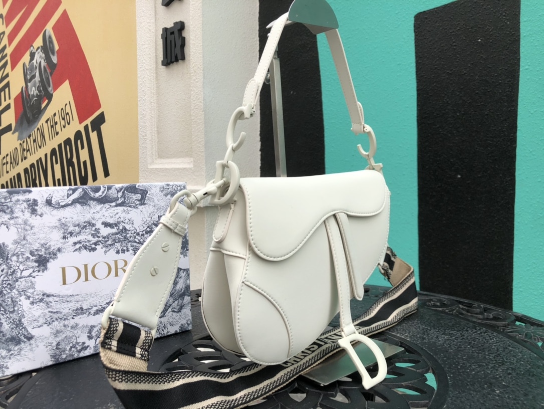 DIOR SADDLE SMOOTH LEATHER WHITE - Image 7