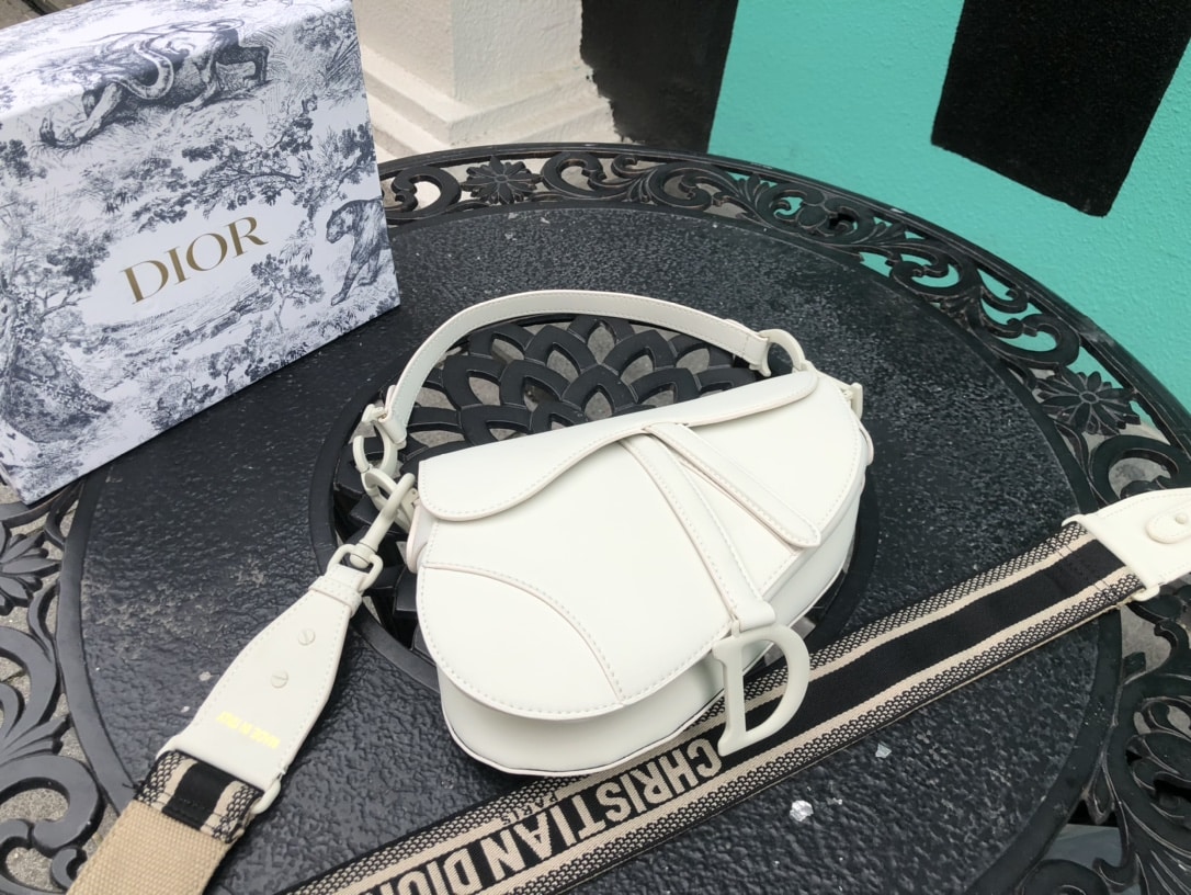 DIOR SADDLE SMOOTH LEATHER WHITE - Image 6