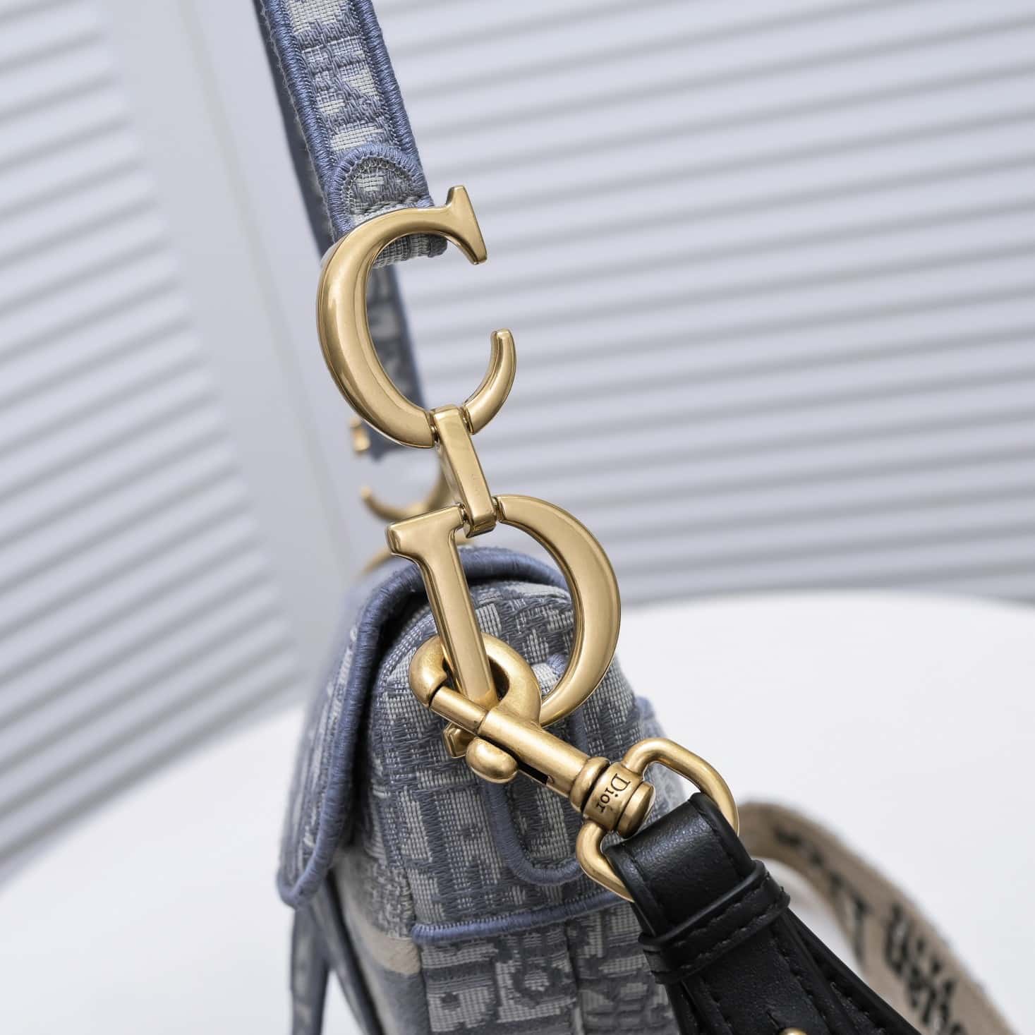 DIOR SADDLE OBLIQUE EMBROIDERY GREY M0446CRIWM932 - Image 6