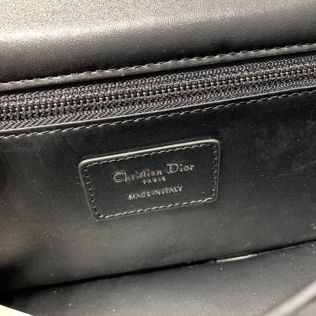 DIOR 30 MONTAIGNE CHAIN BAG WITH HANDLE BLACK 25CM M9215BNNA_M900 - Image 7