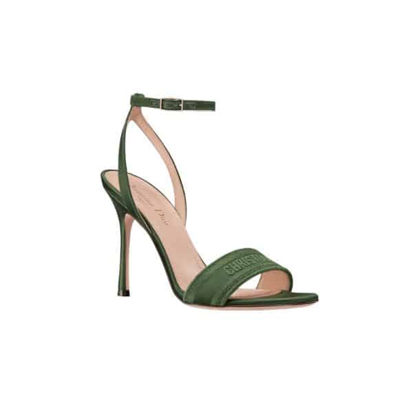 DIOR DWAY HEELED SANDAL GREEN KCQ853SBS S11H