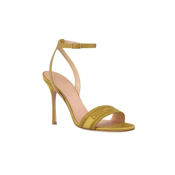 DIOR DWAY HEELED SANDAL YELLOW KCQ853SBS S30Y