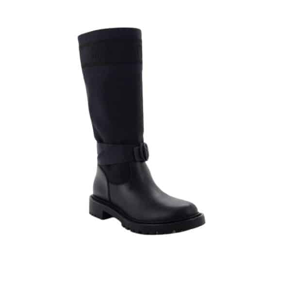 DIOR D-MAJOR BOOT TECHNICAL FABRIC AND CALFSKIN BLACK