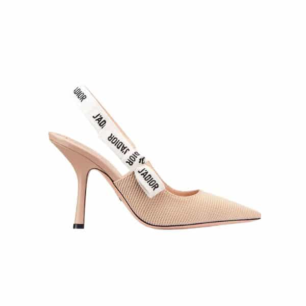 DIOR J'ADIOR SLINGBACK PUMP NUDE TECHNICAL FABRIC KDC201TFL S21U