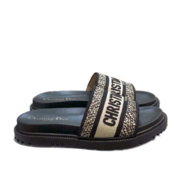 DIOR DWAY SLIPPER BLACK