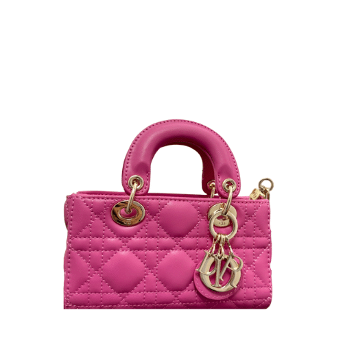 DIOR MICRO LADY D-JOY BAG PINK CANNAGE 17CM S0910ONGE M900