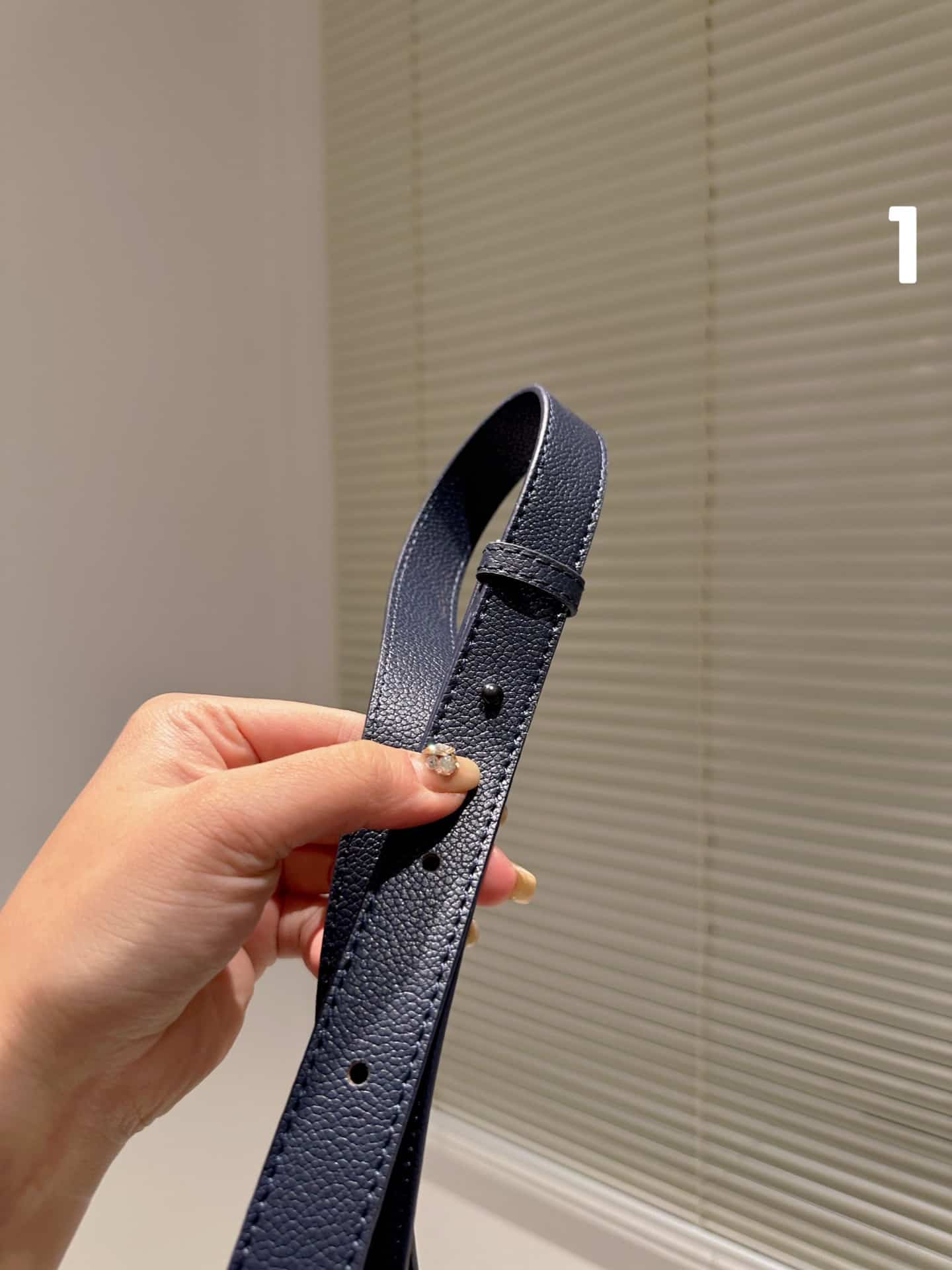 DIOR SADDLE VERTICAL POUCH WITH STRAP OBLIQUE JACQUARD AND DARK BLUE GRAINED CALFSKIN 11CM 2ADCA446YKS H27E - Image 4