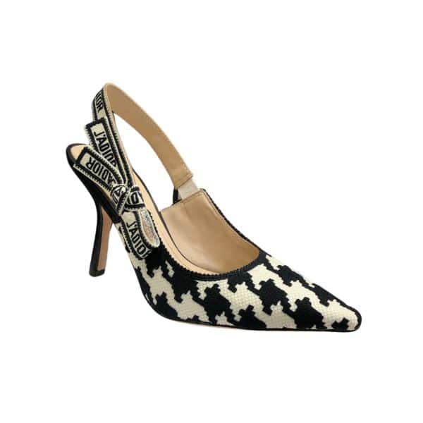 DIOR J'ADIOR SLINGBACK PUMP BLACK WHITE