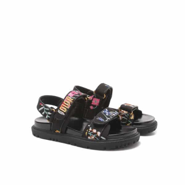 DIOR DIORACT SANDAL BLACK KCQ549FWLS900