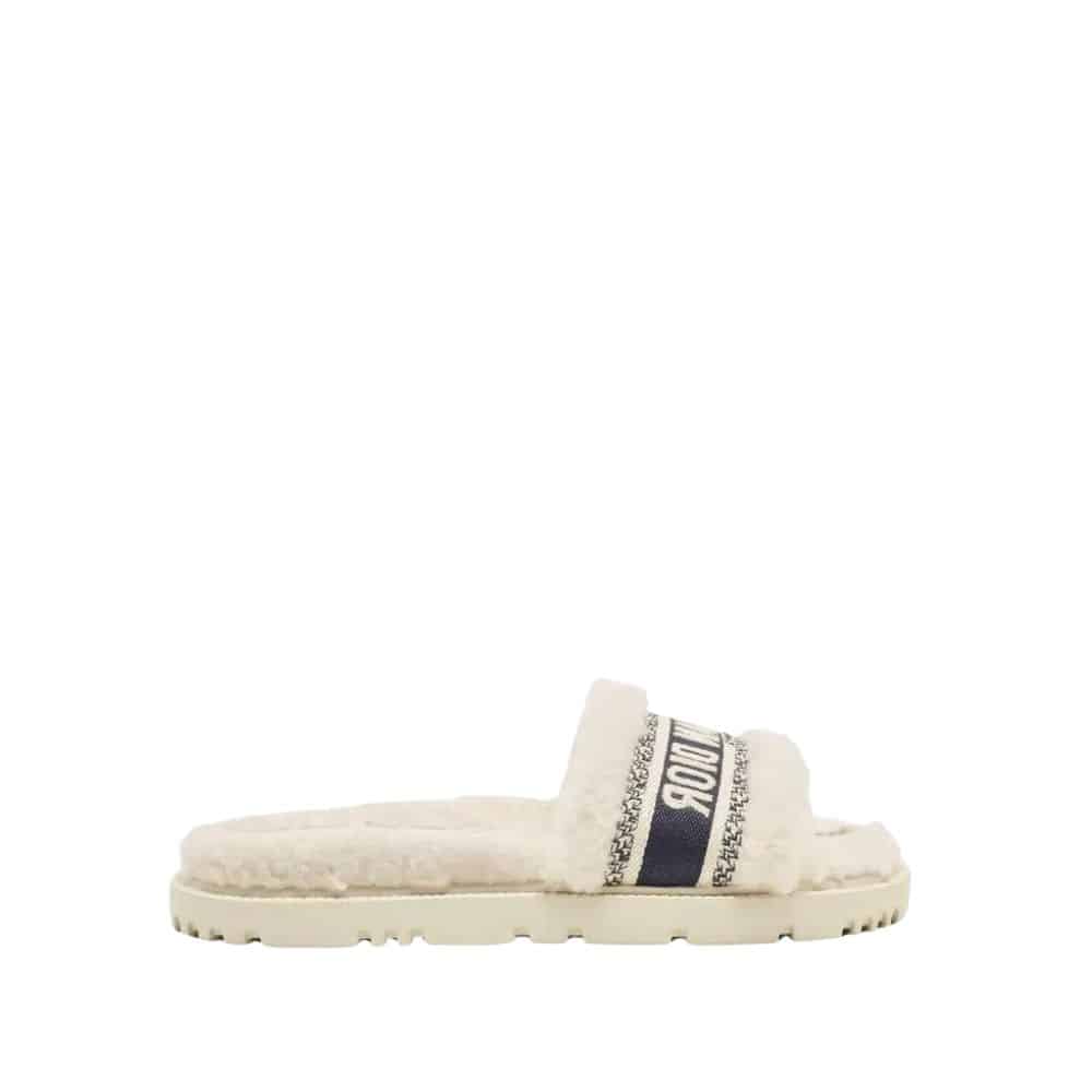 DIOR SHEARLING SLIDE BLACK