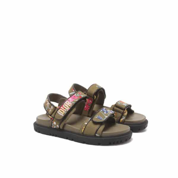 DIOR DIORACT SANDAL KHAKI KCQ549FWLS11H