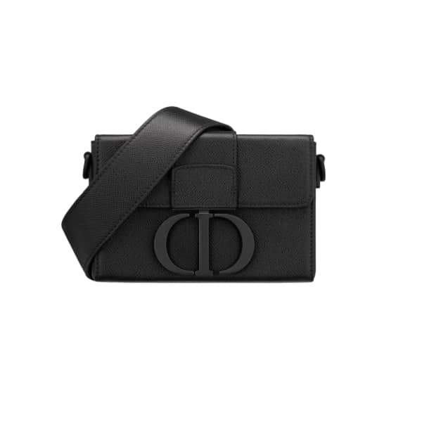 DIOR 30 MONTAIGNE MINI BAG BLACK 19CM