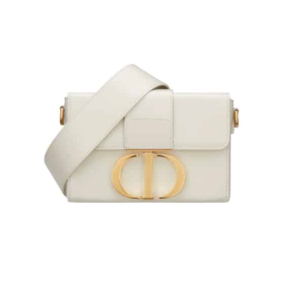 DIOR 30 MONTAIGNE MINI BAG WHITE 19CM