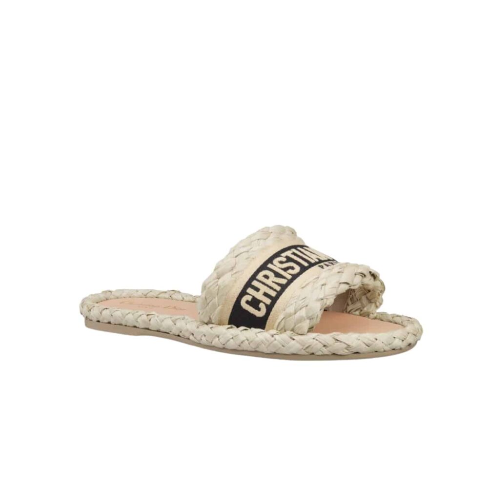 DIOR DWAY SLIDE JUTE-COLOURED KCQ844ECJ S23Y