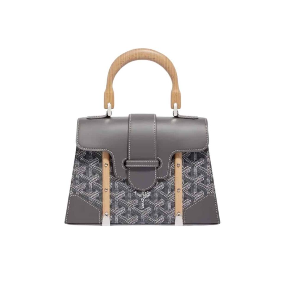 GOYARD SAÏGON STRUCTURÉ MINI BAG GREY 22CM SAIGOBMINTY51CL51P