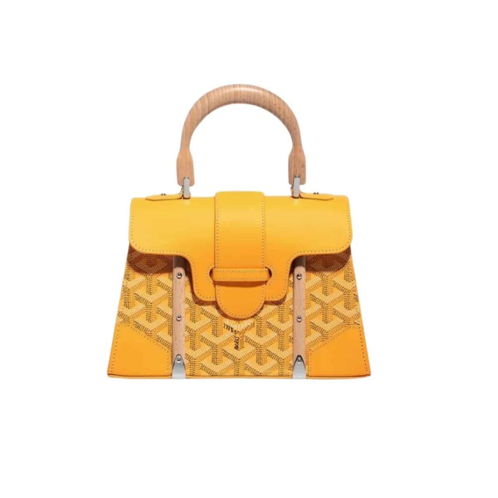 GOYARD SAÏGON STRUCTURÉ MINI BAG YELLOW 22CM SAIGOBMINTY08CL08P