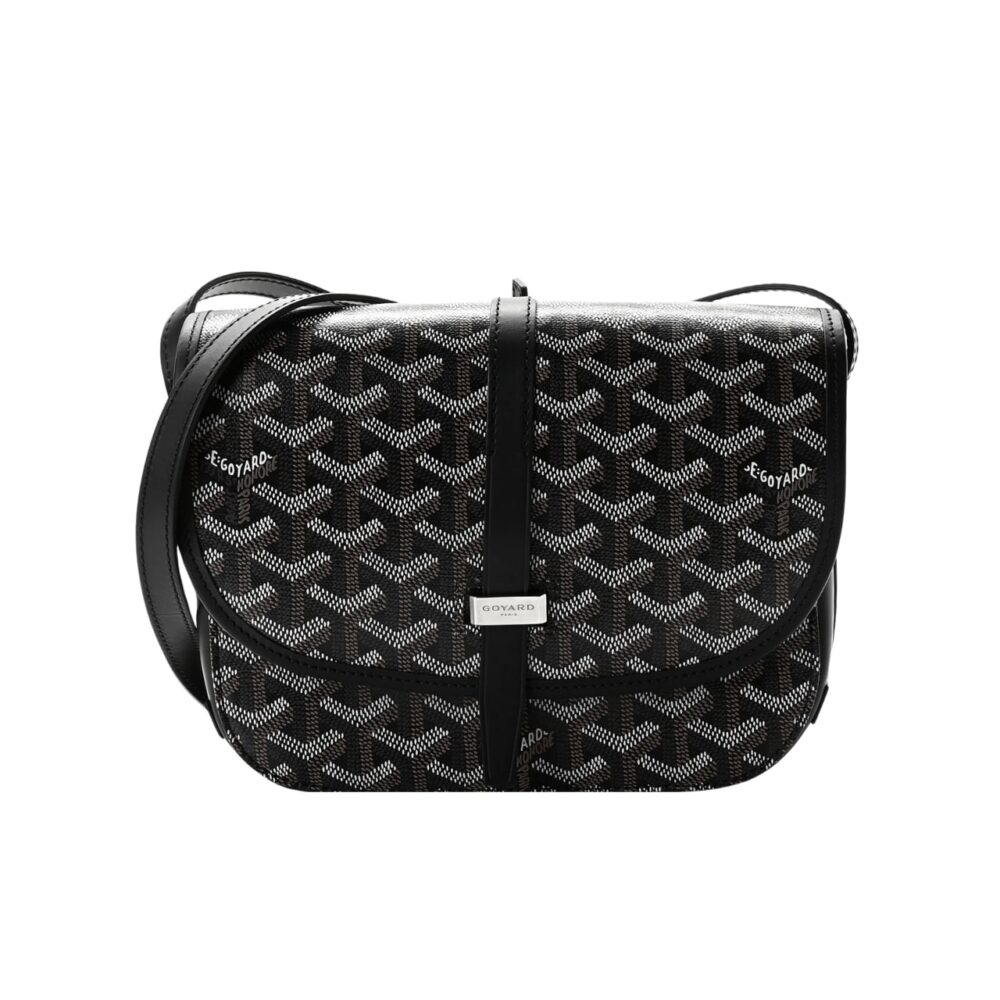 GOYARD BELVEDERE PM BAG BLACK 22CM