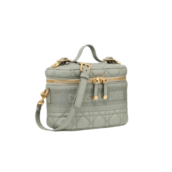 DIOR SMALL DIORTRAVEL VANITY CASE GRAY CANNAGE S5488UNTR M41G
