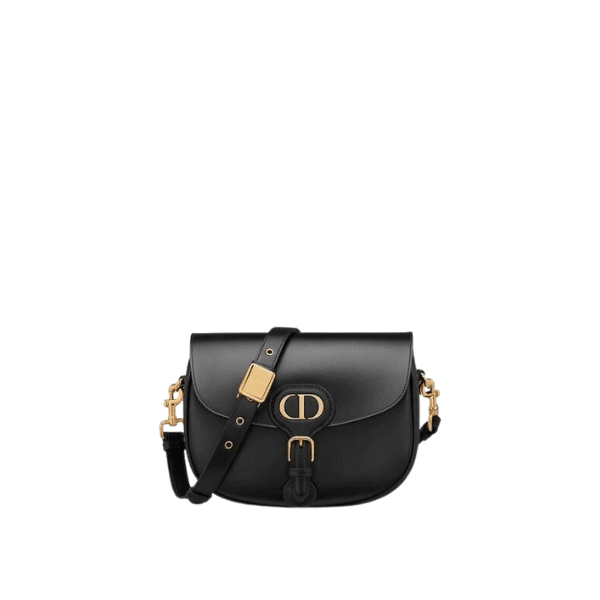 DIOR MEDIUM BOBBY BLACK BOX CALFSKIN 22CM M9319UMOL M900