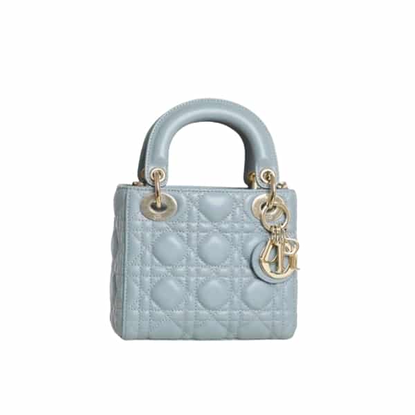 DIOR MEDIUM LADY BLUSH CANNAGE BAG HORIZON BLUE 20CM M0565ONGE_M09Z
