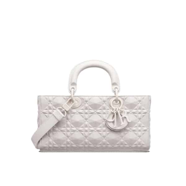 DIOR LADY D-JOY BAG WHITE 26CM M0540INEA_M030
