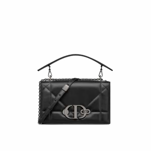 DIOR 30 MONTAIGNE CHAIN BAG WITH HANDLE BLACK 25CM M9215BNNA_M900