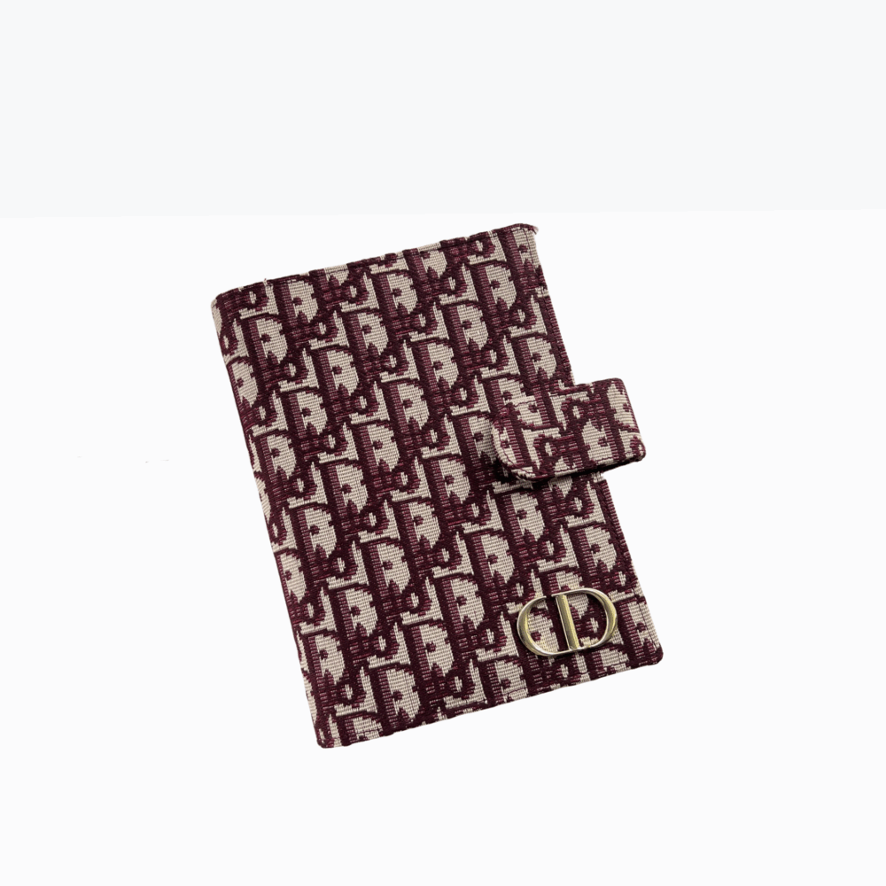 DIOR OBLIQUE JACQUARD WALLET RED 19CM