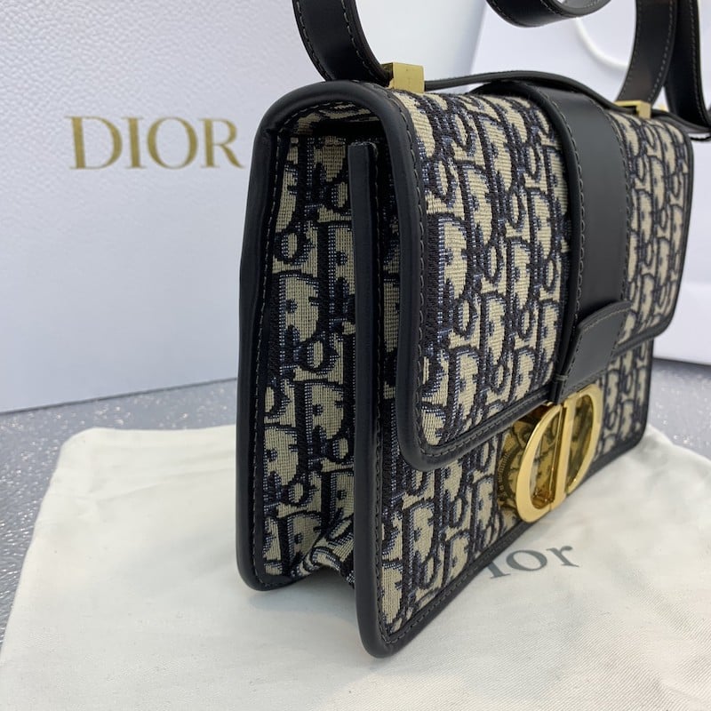 DIOR 30 MONTAIGNE BLUE DIOR OBLIQUE JACQUARD 24CM M9203UTZQ M928 - Image 8