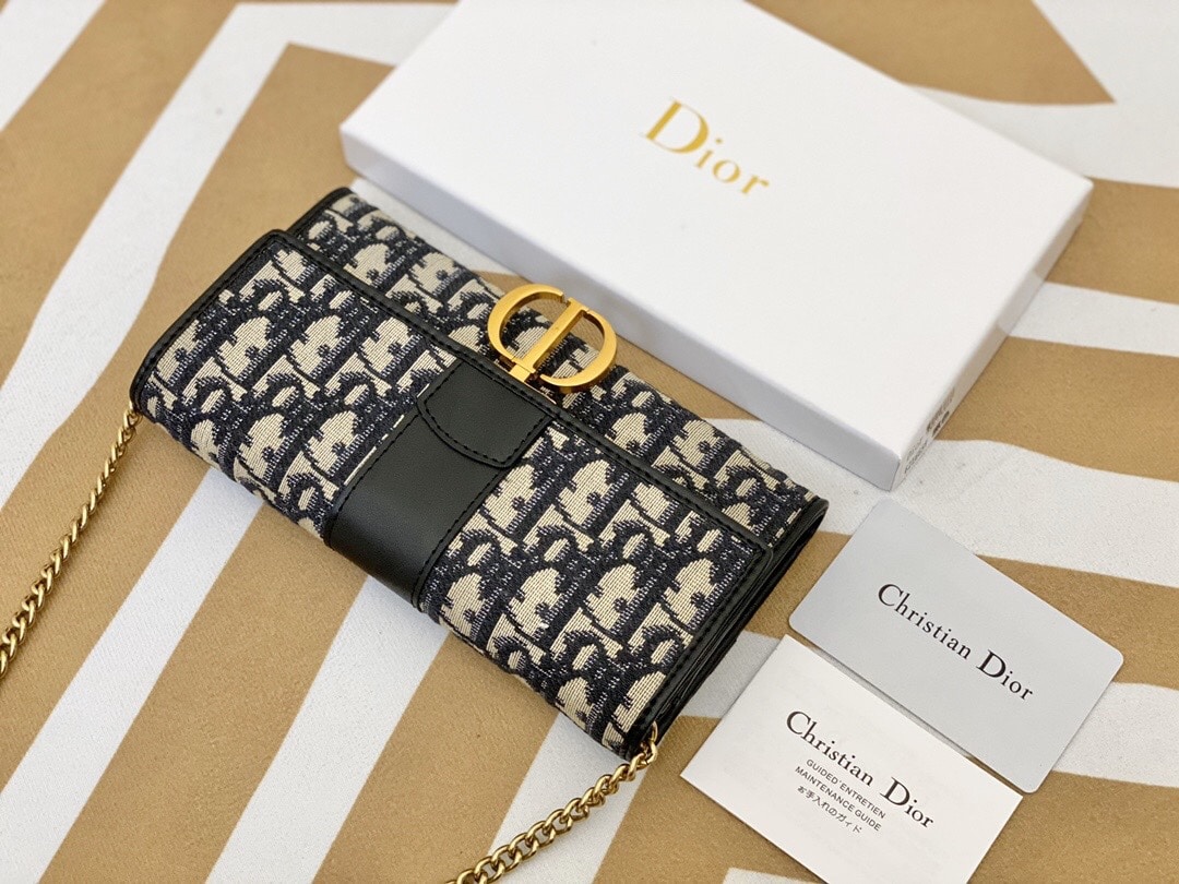 DIOR 30 MONTAIGNE POUCH OBLIQUE JACQUARD 19CM M9206UTZQ - Image 2