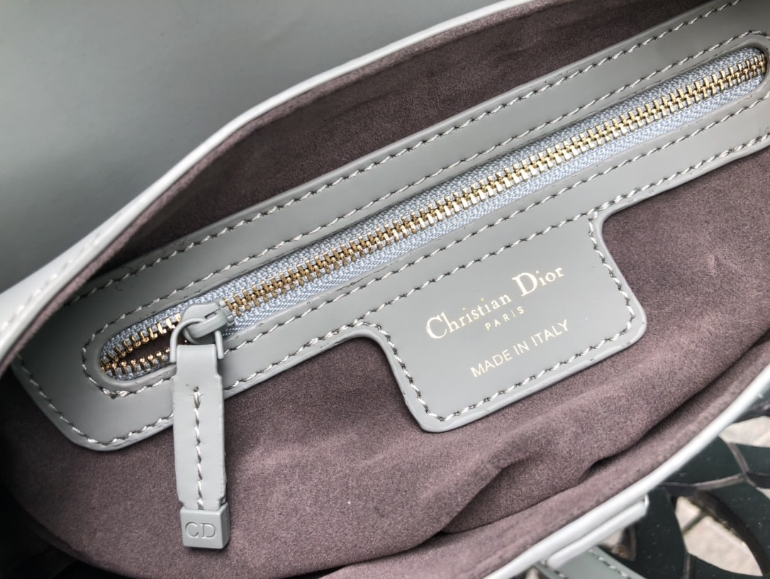 DIOR SADDLE ULTRA MATTE CALFSKIN GREY - Image 7