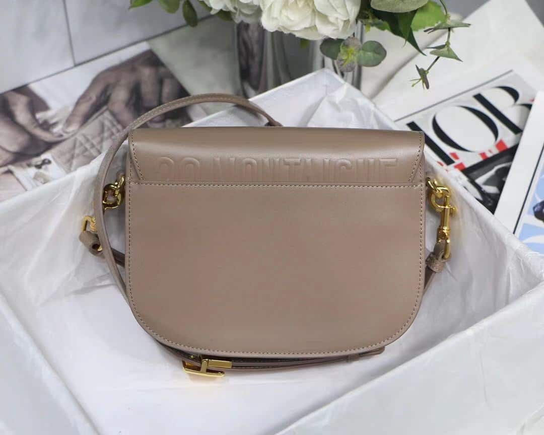 DIOR MEDIUM BOBBY WARM TAUPE BOX CALFSKIN 22CM M9319UMOL M45M - Image 2