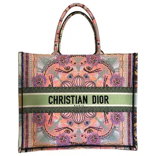 DIOR MEDIUM BOOK TOTE MULTICOLOR EMBROIDERY 36CM M1286ZRLE_M886