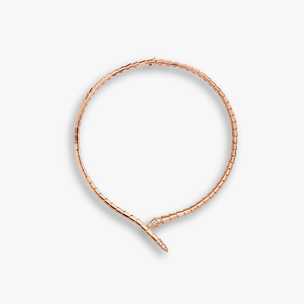 Bvlgari Serpenti Viper Necklace Rose Gold 357793