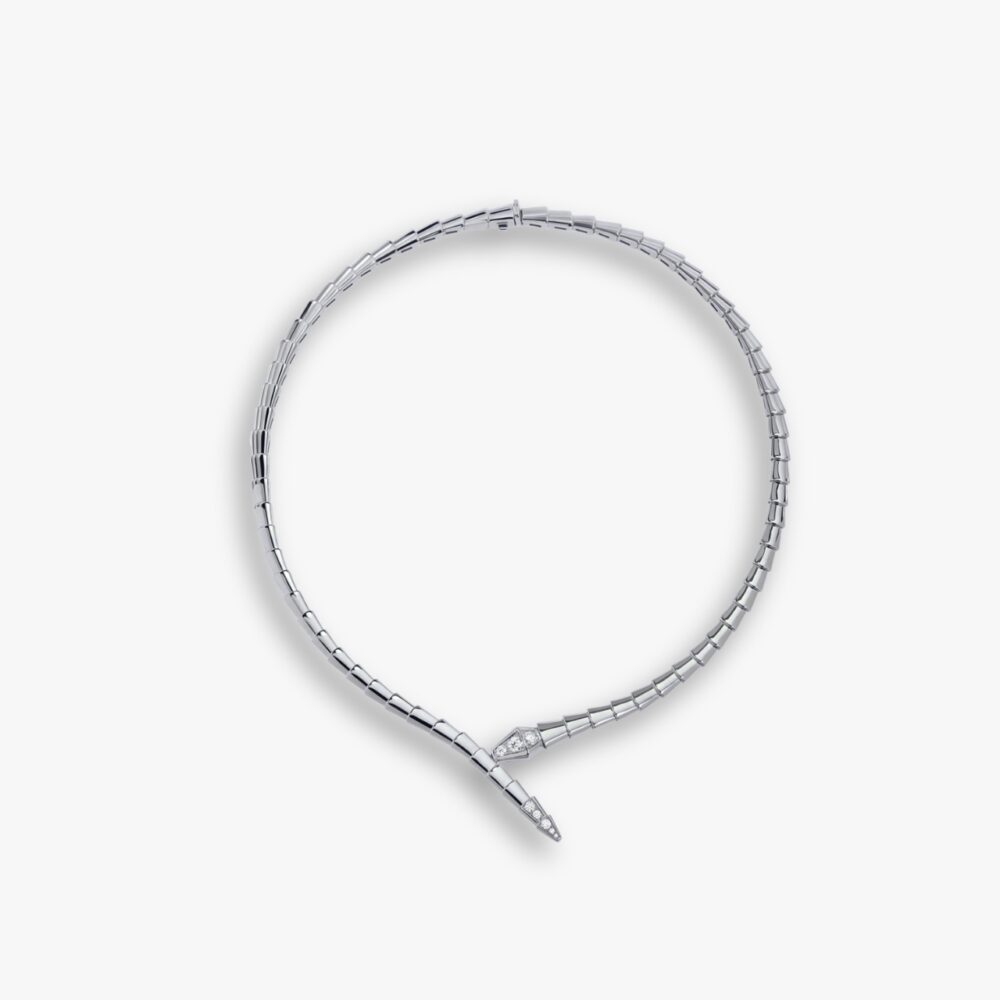 Bvlgari Serpenti Viper Necklace White Gold